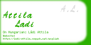 attila ladi business card