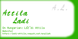 attila ladi business card